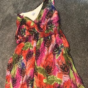 Avenue size 26 Peacock patterned dress